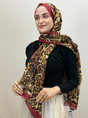 JOOQSTORE Leopar Desen Soft Şal