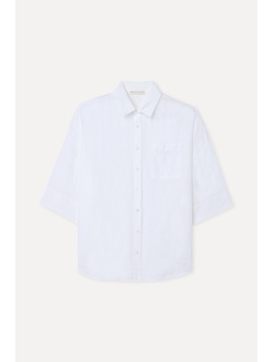 3/4 Kol Keten Gömlek