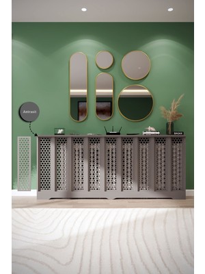 Bagax Bodrum Model, Antrasit Renk,iç Ölçü 176 cm Dış Ölçü 180 cm Petek Kaplama, Dresuar