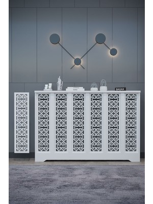 Bagax Karatay Model, Beyaz Renk,iç Ölçü 116 cm Dış Ölçü 120 cm Petek Kaplama, Dresuar