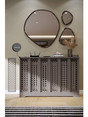 Bagax Zeugma Model, Antrasit Renk,iç Ölçü 116 cm Dış Ölçü 120 cm Petek Kaplama, Dresuar