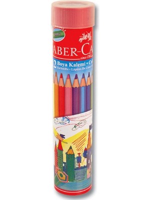 Faber-Castell 12 Renk Kuru Boya Seti Teneke Kutu ile Taşınabilir Sanat Deneyimi