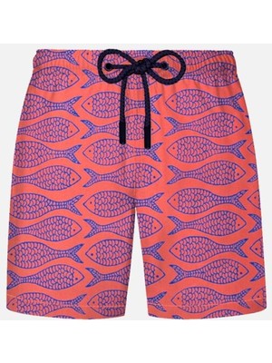 Ayyıldız 2106 Koral Balık Desenli Erkek Çocuk Deniz Şortu