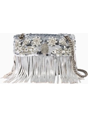 Kurt Geiger Medium Kensington Fringe Lüks Tasarım Kadın Omuz Çanta