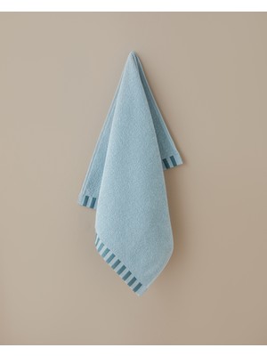 English Home Stripe Edge Pamuk Yüz Havlusu 50x80 cm Mint