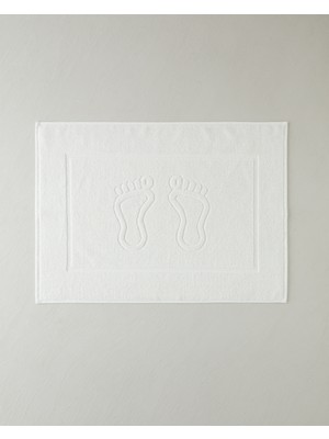 English Home Soft Step Pamuk Ayak Havlusu 50X70 cm Beyaz