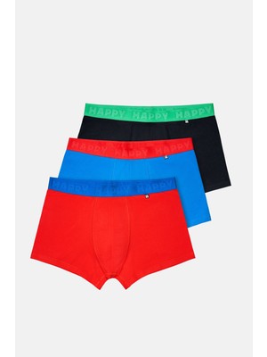Happy Socks -  Erkek Çok Renkli 3\'lü Boxer Seti