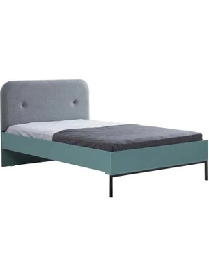 Alpino Valon 120 x 200 Karyola (Rosette Nat) - 126 x 208 x 100