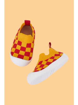 Mumenim Guula Unisex Bebek&çocuk Bej-Vizon Rahat Kaydırmaz Ortopedik Taban Ilk Adım Spor Ayakkabısı&sneaker