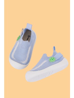 Mumenim Fire Erkek/kız Bebek&çocuk Esnek, Rahat Kaymaz Ortopedik Taban Mavi Ilk Adım Ayakkabısı/sneaker