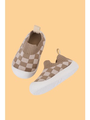 Mumenim Guula Bebek&çocuk Bej-Vizon Esnek, Rahat, Kaydırmaz Ortopedik Taban Ilk Adım Spor Ayakkabısı&sneaker