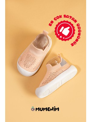 Mumenim Luuq Bebek - Çocuk Esnek Ortopedik Yumuşak Taban Şık Pembe Ilk Adım Spor Ayakkabısı - Spor Sneaker