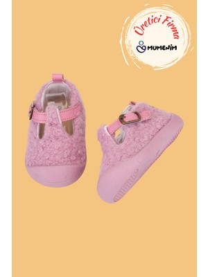 Mumenim Togo Kız Çocuk ve Bebek Pembe Günlük Babet Ayakkabısı - Ortopedik, Kaymaz Rahat ve Esnek Taban