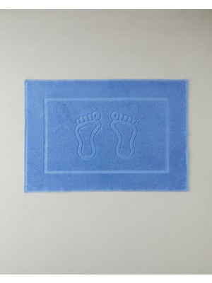 English Home Soft Step Pamuk Ayak Havlusu 50X70 cm Mavi