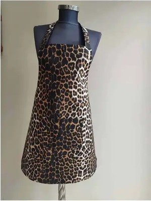Belirtilmemiş Leopar Desenli Mutfak Önlüğü