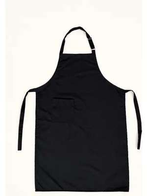 EFT Siyah Ayarlanabilir Cepli Mutfak Önlüğü (Şef, Garson, Mutfak) Alanlarında Kulanım Kolaylığı Sağlar