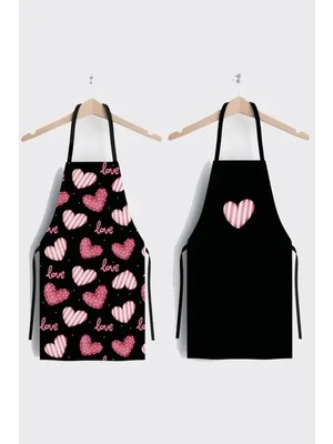 Ays Home Şirin Kalpli 2'li Mutfak Önlüğü