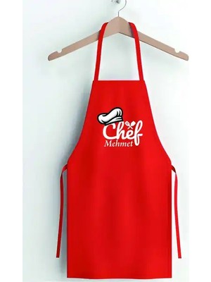 Afmat Atölye "chef Mehmet" Kişiye Özel Baskılı Mutfak Önlüğü