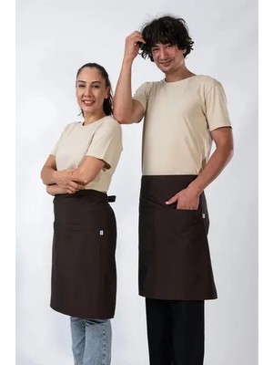 Abant Model Yarım Önlük Kahverengi