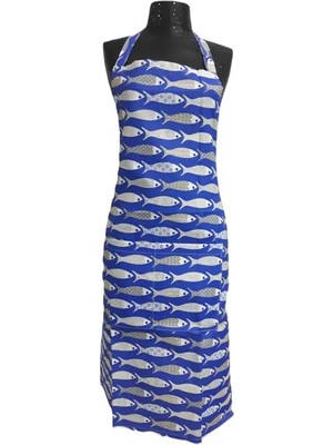 Sevilya Zenica Mutfak Önlüğü Modeli-Balıklar Mavi
