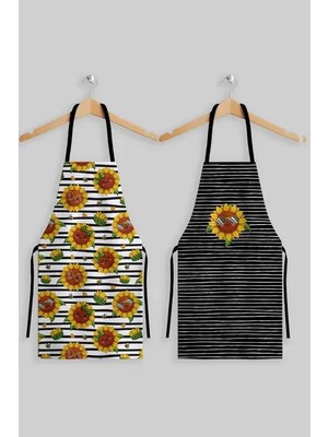 Ays Home Ay Çiçeği 2'li Mutfak Önlüğü Seti