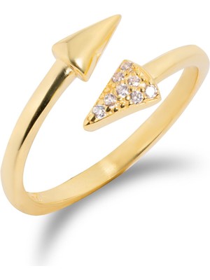 Spossy Silver Jewelry Ikili Ok Yüzük