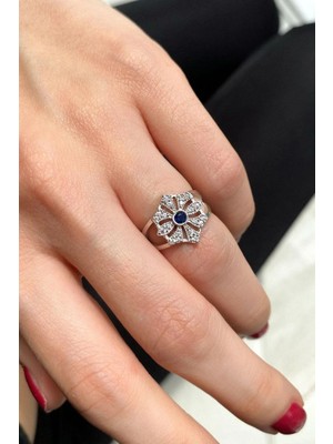 Spossy Silver Jewelry Çiçek Tasarım Yüzük