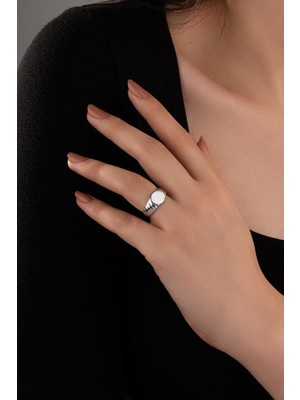 Spossy Silver Jewelry Yassı Yüzük