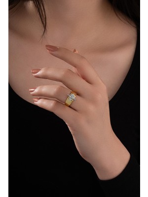 Spossy Silver Jewelry Kutup Yıldızı Eklem/serçe Parmak Yüzük