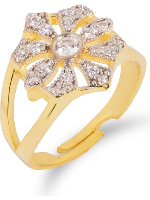 Spossy Silver Jewelry Çiçek Tasarım Yüzük