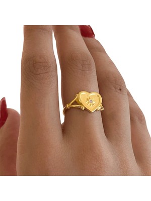 Spossy Silver Jewelry Kalp Yüzük