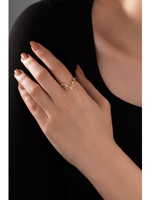 Spossy Silver Jewelry Prenses Asalet Yüzük