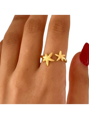 Spossy Silver Jewelry Deniz Yıldızı Yüzük