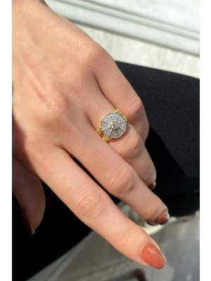 Spossy Silver Jewelry Sekizgen Kemerli Tasarım Serçe Parmak/eklemyüzük