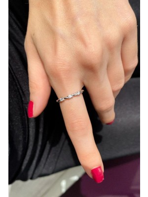 Spossy Silver Jewelry Ince Zarif Yüzük