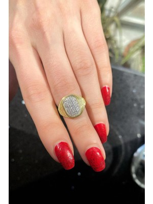 Spossy Silver Jewelry Taşlı Eklem/serçe Parmak Yüzüğü