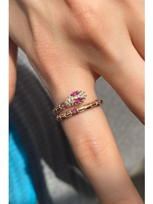 Spossy Silver Jewelry Yılan Yüzük