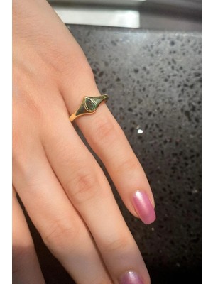 Spossy Silver Jewelry Damla Taşlı Eklem/serçe Parmak Yüzük