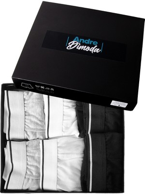 Merish Erkek 6'lı Boxer 1. Sınıf Kumaş Premium Paket Özel Dizayn. Düz Likralı Boxer Şort Çeyizlik Hediyelik Kutulu Ürün