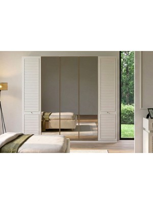 Doressa Hella 5 Kapılı Reflekte Camlı  Gardırop