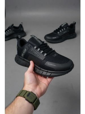 Solazer Erkek Yeni Sezon Sneaker Siyah Spor Ayakkabı