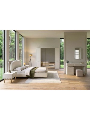 Doressa Hella 5 Kapılı Reflekte Camlı Yatak Odası Takımı