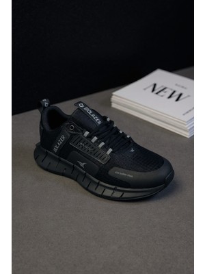 Solazer Erkek Casual Sneaker Siyah Spor Ayakkabı