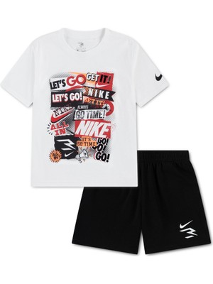 Nike Nıke Rwb Collage Tee Terry Short Set Erkek Çocuk Tişört-Şort Takım 8Q1426