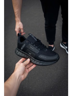 Solazer Erkek Sneaker Siyah Spor Yürüyüş Ayakkabısı