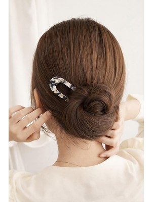 New Obsessions Asetat Lüks U Topuz Tokası