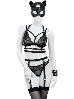 Luna Vanessa Body Deri Gecelik -2082-AYS-GE-M