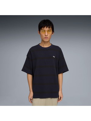 Puma Erkek Siyah Puma Select Essentials Waffle Tee Siyah Erkek T-Shirt