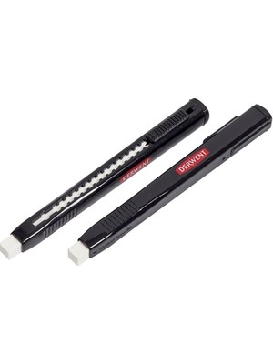 Derwent Geri Çekilebilir Silgi Seti 2'li Siyah Renkli Yüksek Kalite Silgi