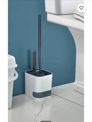 Violet Yapışkanlı Banyo Lavabo Wc Temizleme Fırçası Su Akıtmayan 2'liset